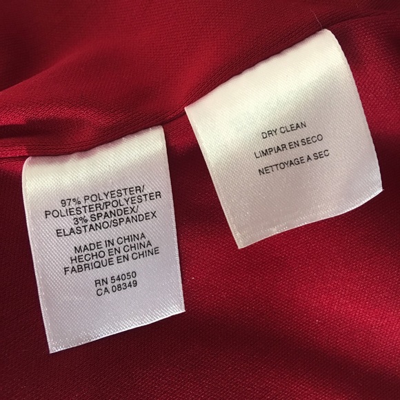 Evan Picone Red Dress Size 4 - Picture 6 of 7